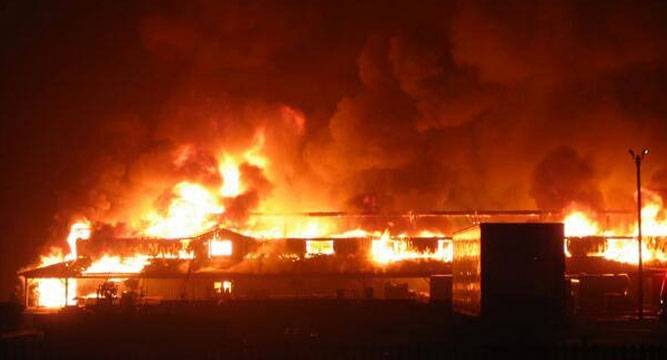 Fire guts old market in Sokoto