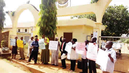 Kwara workers protest over non-payment of three-month salaries