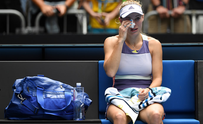 Wozniacki's career ends in tears with defeat at Australian Open