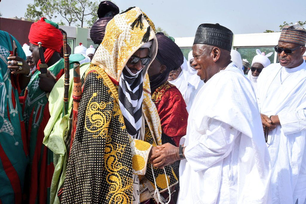 Ganduje, Sanusi exchange Sallah, Supreme Court victory greetings in Abuja